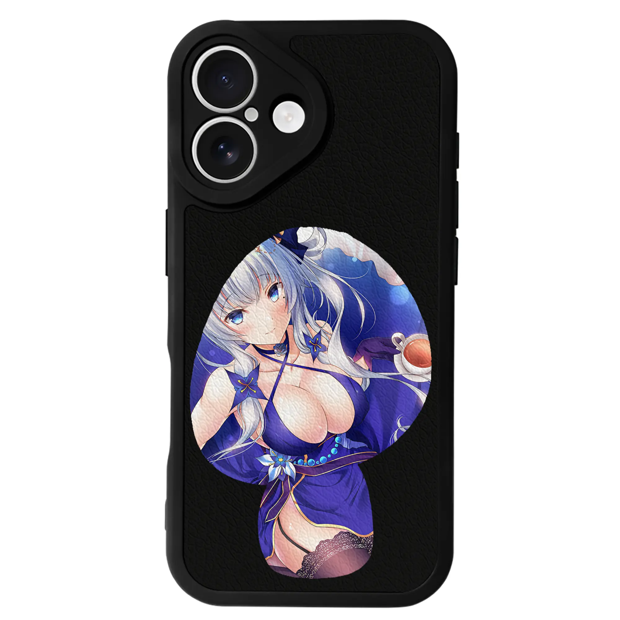 アズールレーン グッズ,イラストリアス - IPhone 16シリーズ対応 ・ シリコンスマホケース ・ レザー調 ・ 高精度フィット ・ 耐衝撃 ・ ワイヤレス充電対応 ・ 精密カット